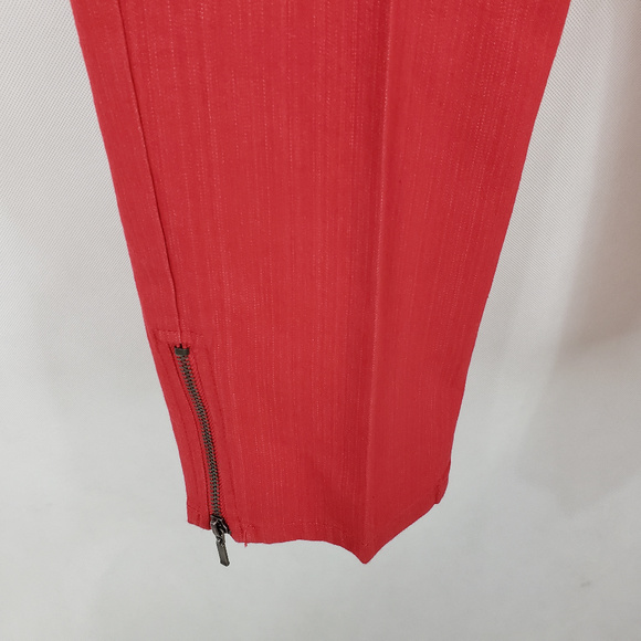 Reduced Ruby Rd 10 Red Skinny Jeans Zip Ankle - Picture 3 of 8